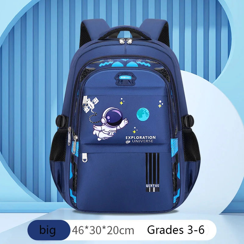 Mochila Escolar Infantil para Meninos Mochila Escolar de Astronauta Impermeável Mochila Escolar Primária Mochila Infantil