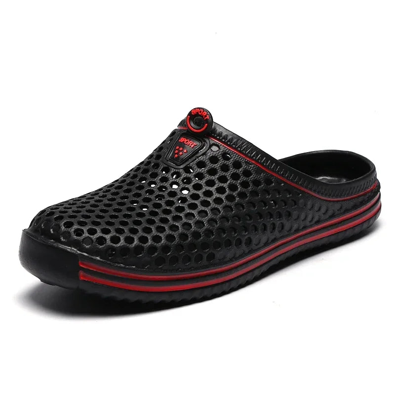 YRZL Chinelos de Praia para Homem e Mulher, Ocos, Casuais, Sandálias de Praia, Chinelos Antiderrapantes, Tamanhos 36-45, Chinelos de Homem