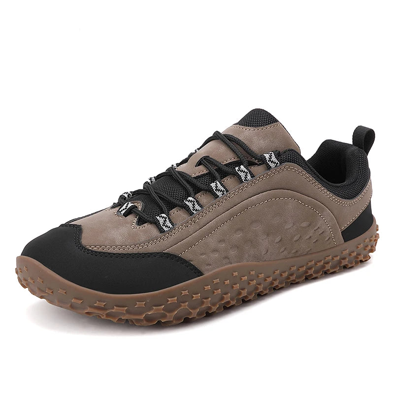 Outdoor Hiking Shoes Slip on Mountaining Shoes Men Wide-Toe-Box Barefoot Shoes for Men Walking Shoes Man Runnign Shoes Sneakers