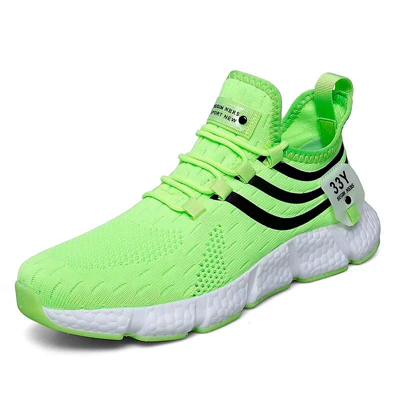 Men's Sneakers Mesh Breathable Running Shoes Male Light Non-slip Classic Sports Casual White Shoes Women Couple Tenis Masculino
