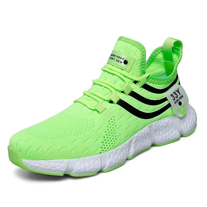 Men's Sneakers Mesh Breathable Running Shoes Male Light Non-slip Classic Sports Casual White Shoes Women Couple Tenis Masculino