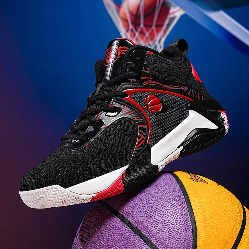 Sapatilhas de Basquetebol Masculinas Novas Sapatilhas Desportivas Antiderrapantes com Amortecimento Sapatilhas de Treino de Fitness Botas de Basquetebol Masculinas Ténis Tamanhos 39-48