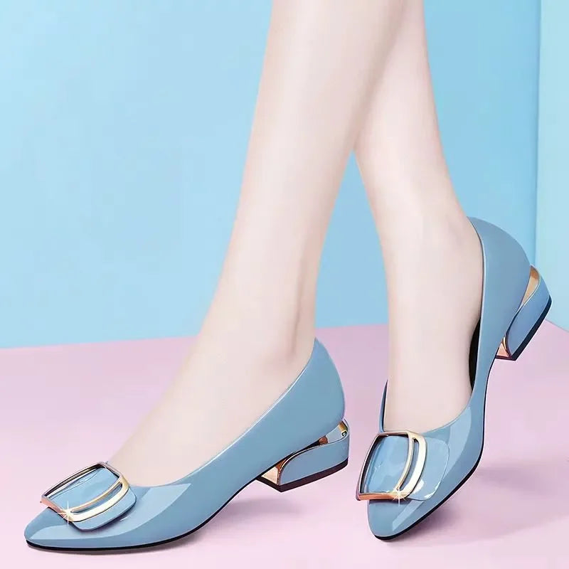 Women Casual Blue Mesh Breathable Flat Shoes Sapatos Femininos Lady Classic Pointed Toe Black Flats Zapatos De Mujer E6128