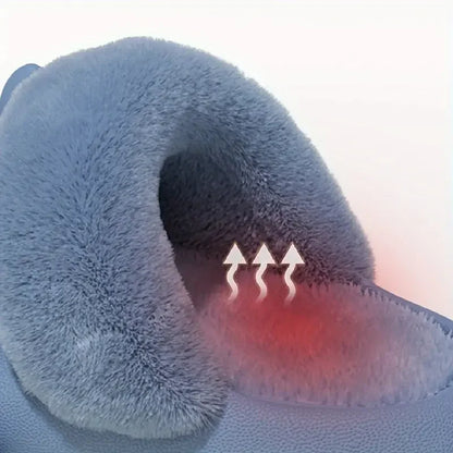 New Waterproof Plush Boys Girls Shoes Toddler Baby Winter Kids Slippers Shark Slides Indoor Winter Men's Shark Cotton Slipper