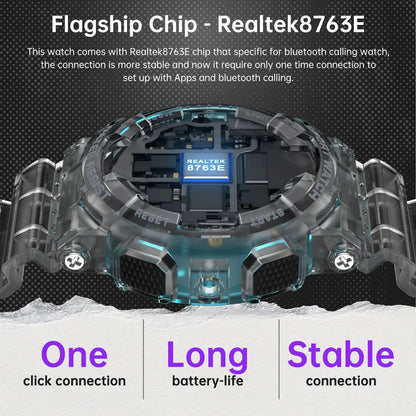 2026  Smart Watch Original Design IP68 Waterproof Bluetooth Call Health Monitor 100+ Sports Modes Flashlight