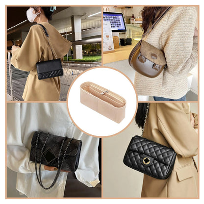 Felt Insert Bag Organizer, Makeup Organizers, Liner Perfect for Brand Women's Handbags For And Cosmetic Bags