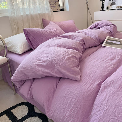 Fashion Dark Gray Duvet Cover Sets Brushed Quilt Covers Single Double Queen Bedding Sets Pillowcase Boys Solid Comforter Cover