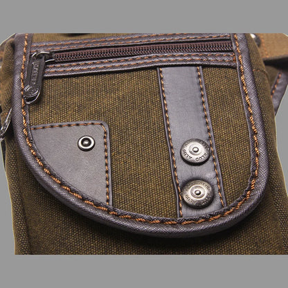 Bolsa de Cintura Masculina para Perna de Motociclista em Nylon/Lona Militar/Assalto Bolsa de Perna de Anca Masculina Transversal com Cinto