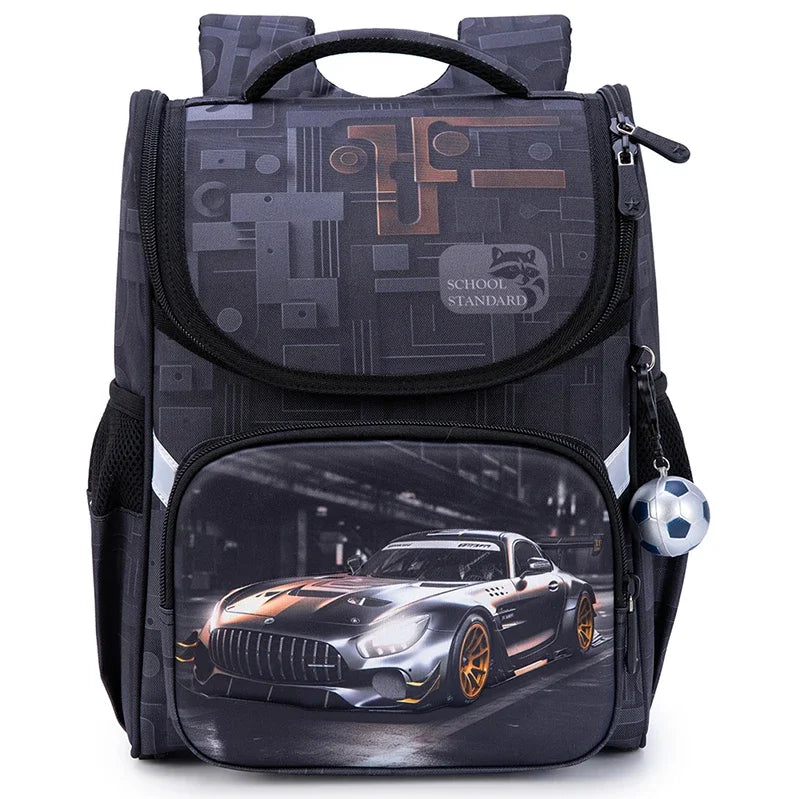 Orthopedic Backpack For Boys Cartoon 3D Primary School Students Bookbags Kids Satchels Children Backpack 8 Years mochilas