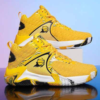 Sapatilhas de Basquetebol Masculinas Novas Sapatilhas Desportivas Antiderrapantes com Amortecimento Sapatilhas de Treino de Fitness Botas de Basquetebol Masculinas Ténis Tamanhos 39-48
