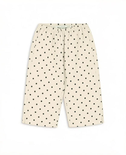 Verão 2026 Meninas KS Vestido Estampado de Bolinhas Roupa de Férias Menina Camisolas de Manga Comprida Calças Estilo Preppy Infantil Vestidos Conjunto de Roupa para Crianças