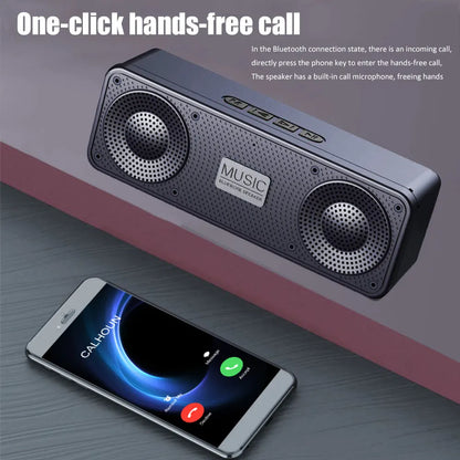 S18 Coluna Bluetooth Criativa Sem Fios, Áudio para Telemóvel, Subwoofer para Computador, Rádio Portátil para Exterior