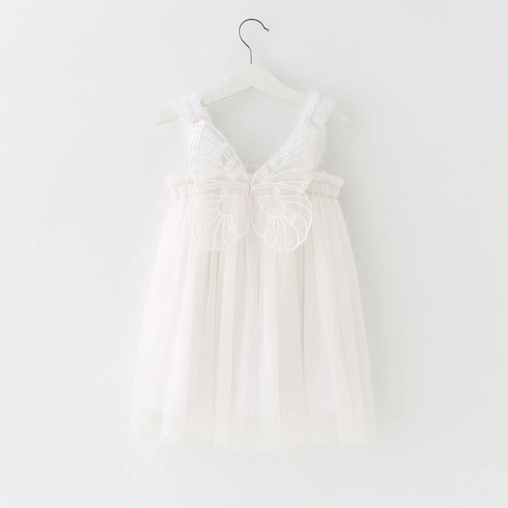 girls wings cute dresses baby ball gown tutu dress children summer clothes kids birthday party clothing for summer