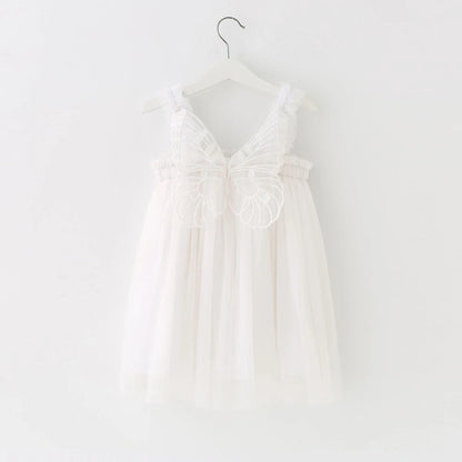 girls wings cute dresses baby ball gown tutu dress children summer clothes kids birthday party clothing for summer