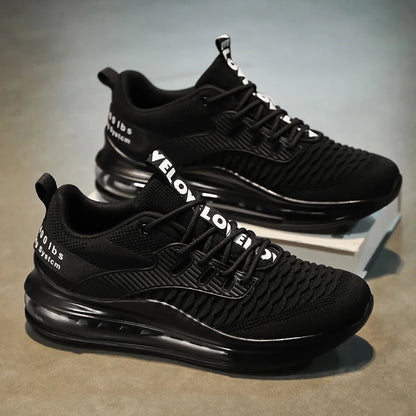 Sports men's shoes - breathable, fashionable, versatile, trendy. Mesh upper, lightweight, soft sole, shock-absorbing. Suitable f