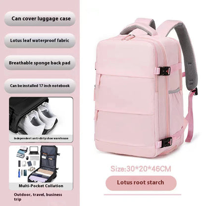 Mochila leve de lazer para casais, mochila de viagem, nova mochila feminina, mochila escolar para estudantes, bagagem de