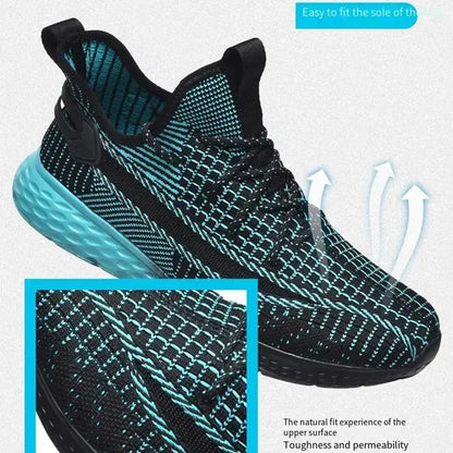 New Mijia Men's Sneaker Breathable Sports Shoes  Stretch Fabric Soft Mesh Comfortable Running Lightweight Walking Jogging Shoes