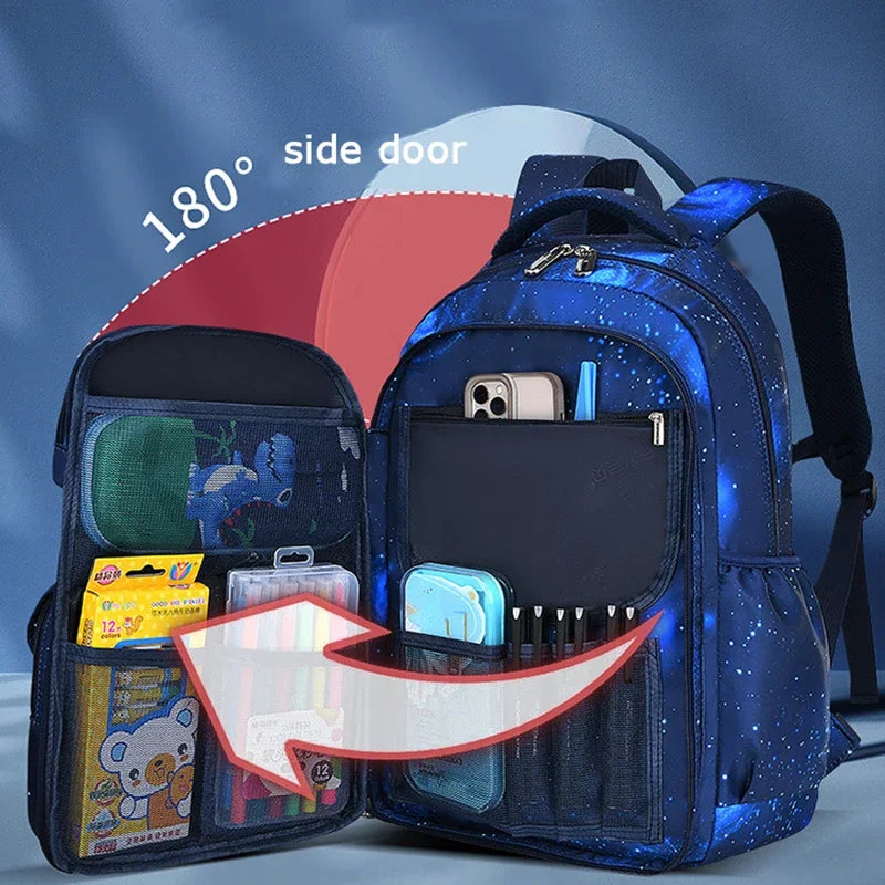 Children Orthopedics School Bags Kids Backpack Primary Schoolbag For Girls Boys Waterproof Backpacks BookBag Mochila
