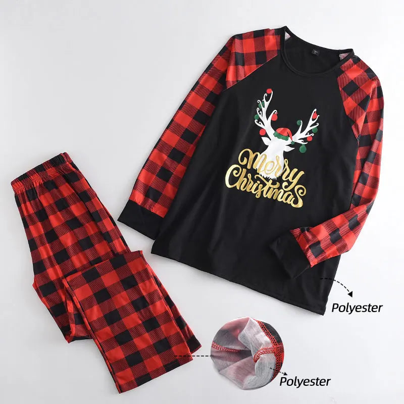 Bear Leader Christmas Father Mother Kids Clothes Top+Pants Family Matching Outfit Lattice Xmas Sleepwear Pj's Set Baby Romper