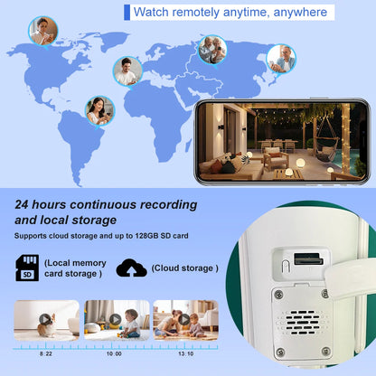 Tuya Câmara IP 5MP HD WiFi Segurança Doméstica Vigilância Sem Fios Exterior Impermeável Vídeo HD Visão Noturna CCTV Bullet