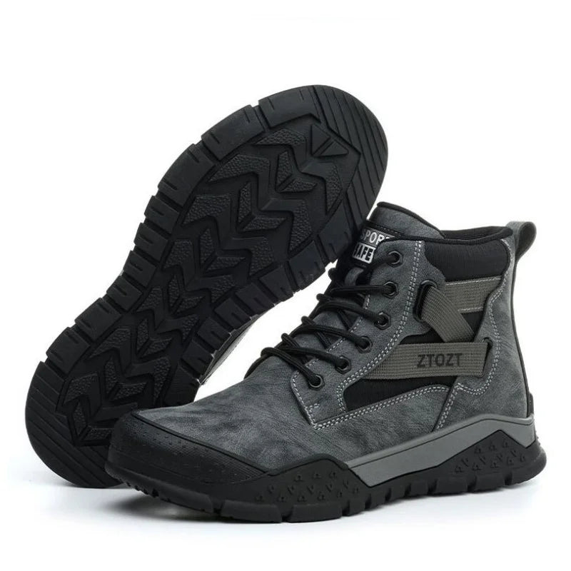 Thick-soled fashion breathable non-slip non-tired feet work shoes Safety protective shoes anti-smash anti-stabbing safety shoes