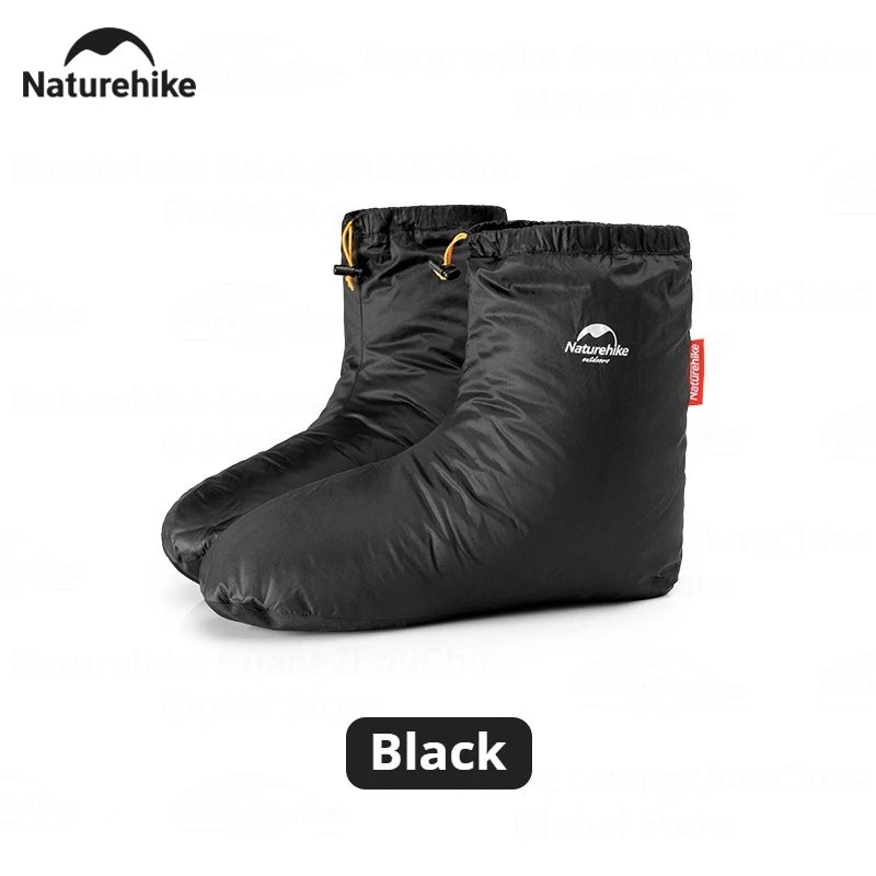 Naturehike Duck Goose Down Foot Cover Camping Hiking Winter Warm 0~-15℃ 650 700FP Slipper Boots Waterproof Shoe Sock Ultralight