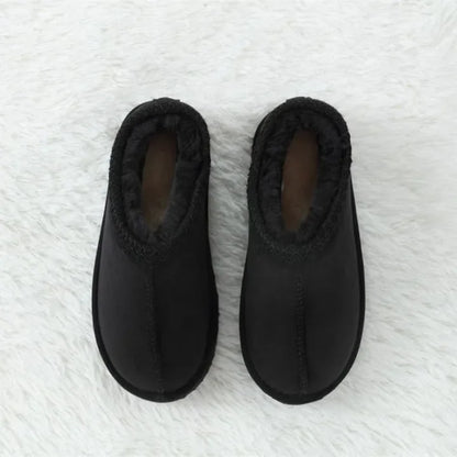 AP 2025 inverno chinelos de veludo para crianças meninos meninas sapatos de polar de cano baixo crianças moda casual pantufas de veludo para casa