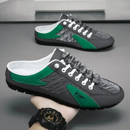 Summer Slippers for Men Trendy Men's Flat Bottom Casual Shoes Soft Sole Support Shoes Men's Sneakers