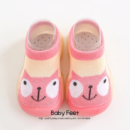 Baby Socks Shoes Boy Girl Fashion Toddler Shoes Anti-Slip  Soft Rubber Shoes Animal Style New Arrival Baby First Walker Autumn
