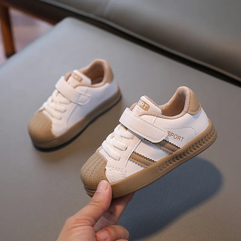 Sapatilhas Casuais Infantis Ténis Desportivo Respirável Meninos Sapatilha de Ténis Bebé Crianças Meninas Sapatos de Primavera Moda Brancos Sapatos de Corrida Planos
