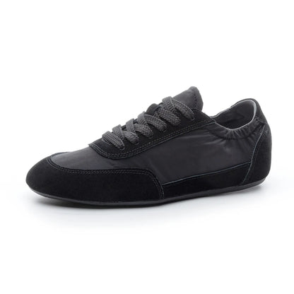 Unique Patchwork Design Sneakers Women Fashion Suede Round Toe Lace Up Derby Shoes Light Soft Sole Casual Shoes Tenis De Mujer