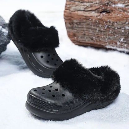 Detachable And Washable Thick Soft Plush Cover For Clogs Slipper Insoles Inserts Fur Lined Shoes Plush Liner Winter Shoe Cover