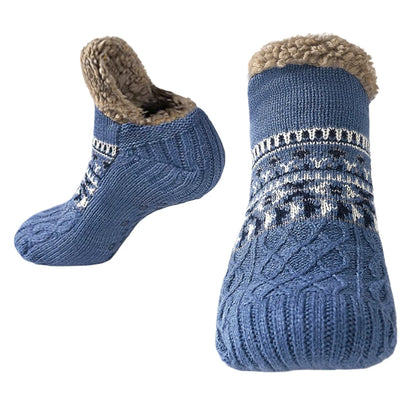 Men Women Winter Indoor Home Slippers Socks Non Slip Thick Thermal Socks Warm Thermal Slipper Socks Soft for Christmas