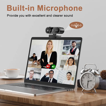 Câmara de Vídeo Webcam 4K 2K Foco Automático Streaming Web Cam Com Microfone Full HD 1080P Webcams para PC Computador Portátil
