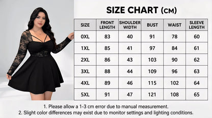 Plus Size Womens Dress Lace Long Sleeve Ruched Dress Lace Mini Dress Fit Casual Chic Apparel Dresses Spring Summer Daily Dress