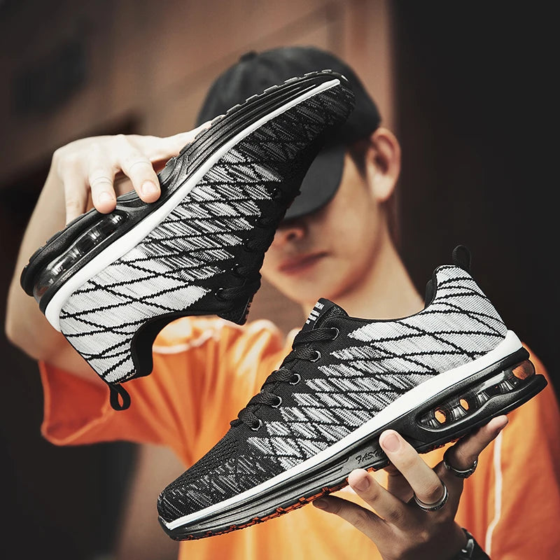 Mens Casual Winter Sneakers Outdoor Breathable Air Sport Running Breathable Shoes Anti Slip Men Trend Shoes Tenis Vintage Hombre
