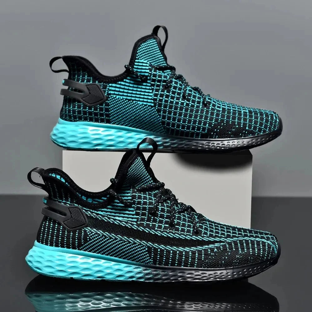 New Mijia Men's Sneaker Breathable Sports Shoes  Stretch Fabric Soft Mesh Comfortable Running Lightweight Walking Jogging Shoes