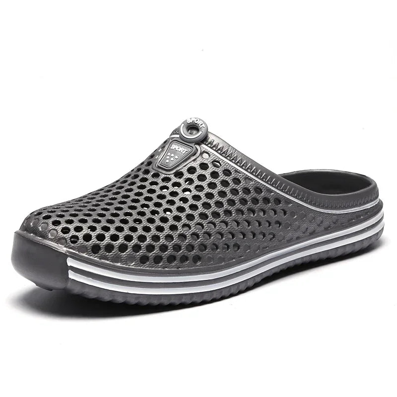 YRZL Chinelos de Praia para Homem e Mulher, Ocos, Casuais, Sandálias de Praia, Chinelos Antiderrapantes, Tamanhos 36-45, Chinelos de Homem
