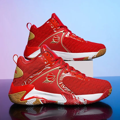 Sapatilhas de Basquetebol Masculinas Novas Sapatilhas Desportivas Antiderrapantes com Amortecimento Sapatilhas de Treino de Fitness Botas de Basquetebol Masculinas Ténis Tamanhos 39-48