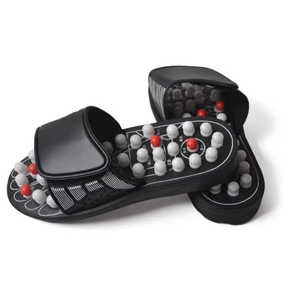 Sapatilhas de Massagem de Acupressão Terapêuticas Para os Pés Unisexo, Chinelos de Casa, Cuidados de Saúde, Sapatilhas de Massagem Rotativas Para os Pés