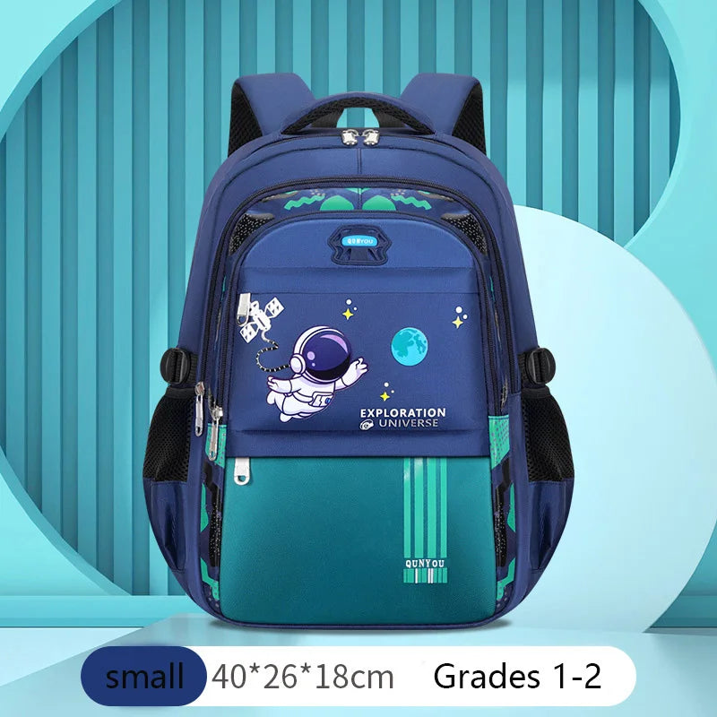 Mochila Escolar Infantil para Meninos Mochila Escolar de Astronauta Impermeável Mochila Escolar Primária Mochila Infantil