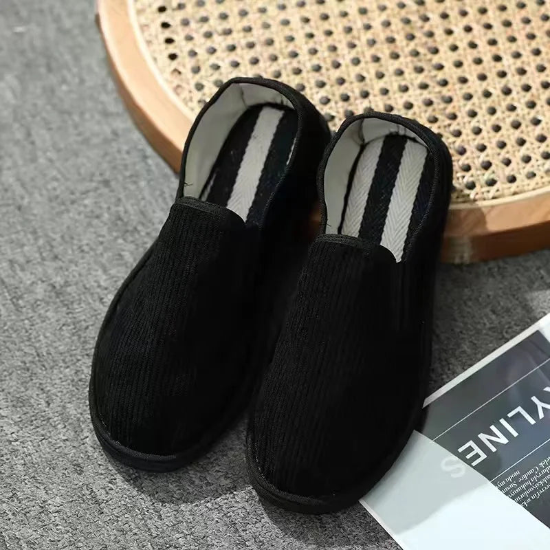 2025 New Summer Mesh Shoes Men Slip-On Flat Sapatos Hollow Out Comfortable Father Shoes Man Casual Moccasins Basic Espadrille