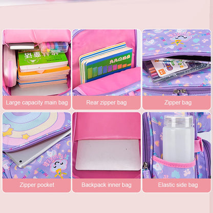 Cute Backpack For Primary School Student Stylish Portable Versatile Bag Breathable Preschool Books Bag Back To School Gift Girls