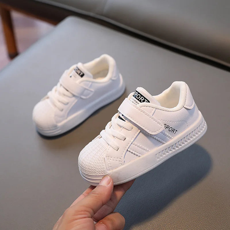 Sapatilhas Casuais Infantis Ténis Desportivo Respirável Meninos Sapatilha de Ténis Bebé Crianças Meninas Sapatos de Primavera Moda Brancos Sapatos de Corrida Planos