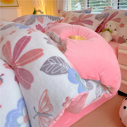 Ultra-Soft Flannel Duvet Cover 1Pc- Single Piece, Warm for Winter Nights, Plush Bedding for Bedroom, Easy Care, No Pillowcase