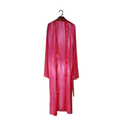 Women Sexy Imitation Ice Silk Plus Size Pajamas Nightgown Night Gown Nightwears For Ladies Comfortable Sexy V-neck Sleepwear