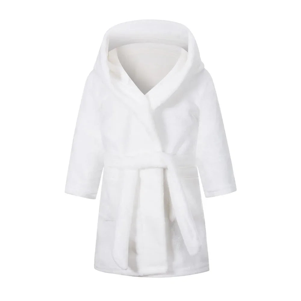 Winter Christmas Bath Robe For Girls Pajamas Animal Hooded Robes Children Dressing Gown Boys Sleepwear Kids Bathrobe 6 8 10 12Y