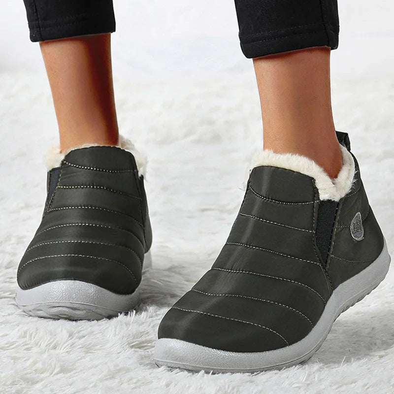 Sapatilhas para Mulher 2024 Sapatos de Inverno Sapatilhas Femininas Manter Quentes Sapatilhas de Inverno com Pelo Sapatos Vulcanizados para Mulher Calçado da Moda
