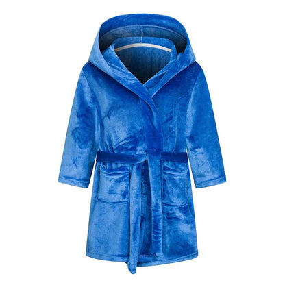 Winter Christmas Bath Robe For Girls Pajamas Animal Hooded Robes Children Dressing Gown Boys Sleepwear Kids Bathrobe 6 8 10 12Y