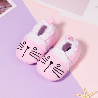 Baby Unisex Cotton Shoes Cute Animal Bee Anti-Slip Soft Bottom Baby Boy Girl Shoes First Walkers Newborn Toddler Crib Shoes 2023